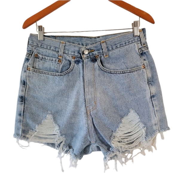 Levi's Pants - VTG Levi's DIY Denim Short Size W31 High Rise Distressed Grunge Festival Y2K